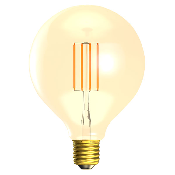 LED 3.3W Vintage Amber 125mm Globe - ES - 2200K